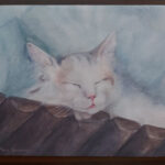 Hiirimatto kissamaalauksesta teetetty hiirimatto