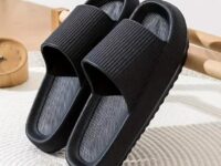 Comfortable Men's EVA Slides - Non-Slip, Open Toe Slippers for Indoor/Outdoor Use, Perfect for Beach and Shower