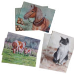 Taidekorttisarja kotieläimet Taidekorttisarja kotieläimet