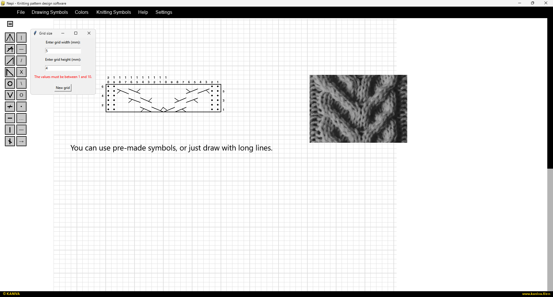 Nepi - Knitting pattern design software (English version) - Image 3