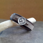 Silver 925 Arctic Wolf Leather Bracelet