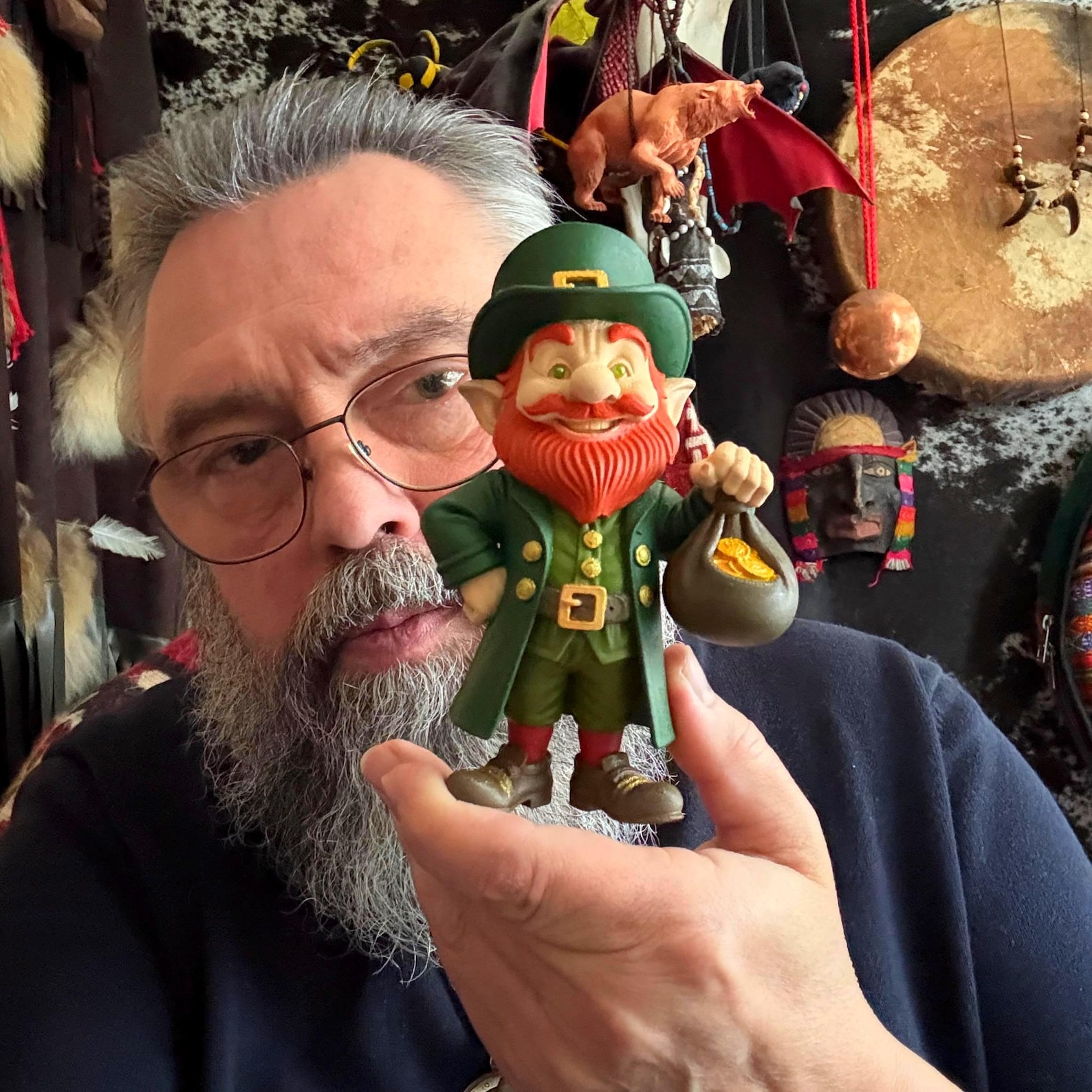 Leprechaun Figurine Home Decor • Irish Gnome Statue • Fantasy Gift Idea - Image 2