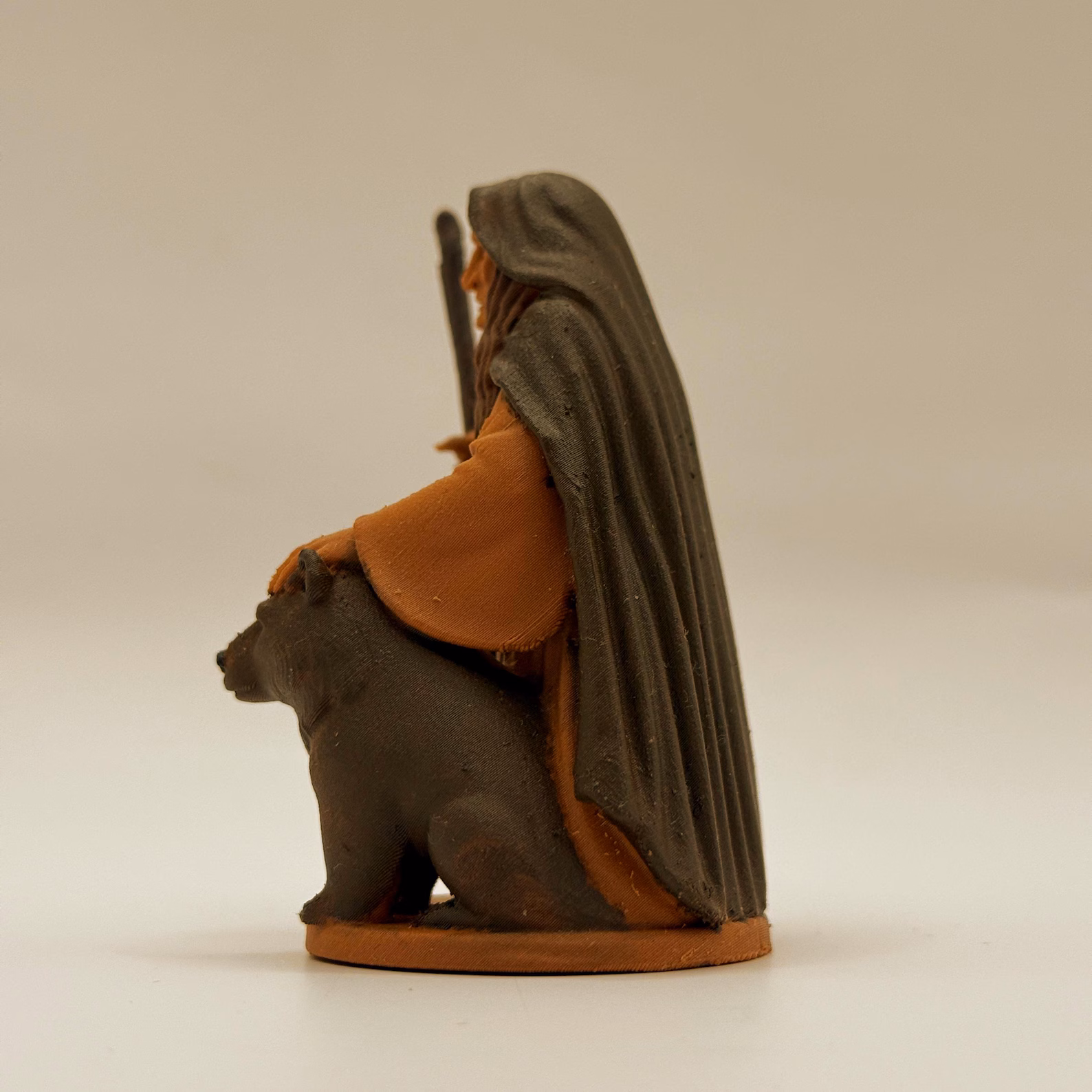 Cailleach Winter Goddess Statue, Celtic Crone Witch with Bear, Gothic Shelf Decor - Image 13