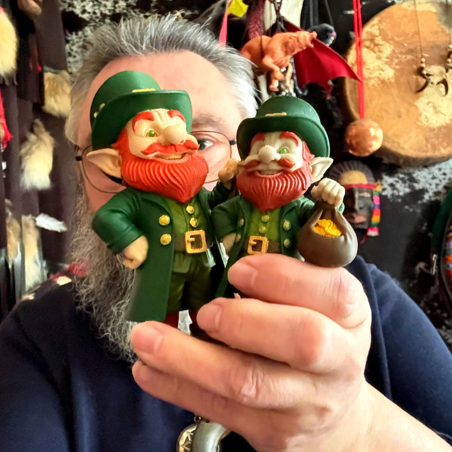 Leprechaun Figurine Home Decor • Irish Gnome Statue • Fantasy Gift Idea - Image 3