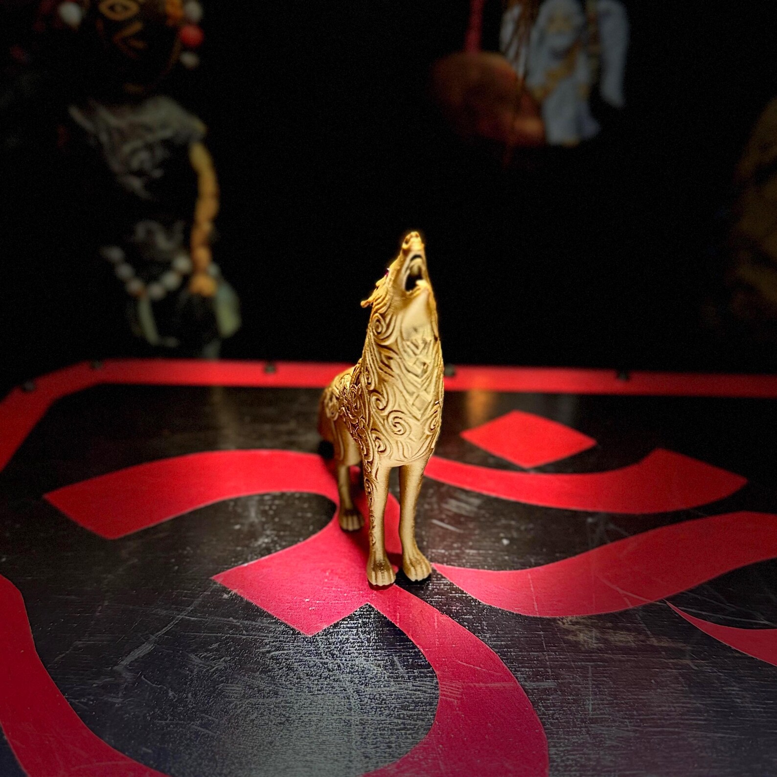 Fenrir Wolf Statue | Celtic Knot Norse Pagan Figurine | Viking Mythology Altar Decor - Image 12