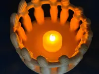 Women’s circle candle holder symbolizing friendship and feminine unity